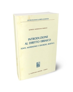 Introduzione al diritto ebraico. Fonti, matrimonio e divorzio, bioetica